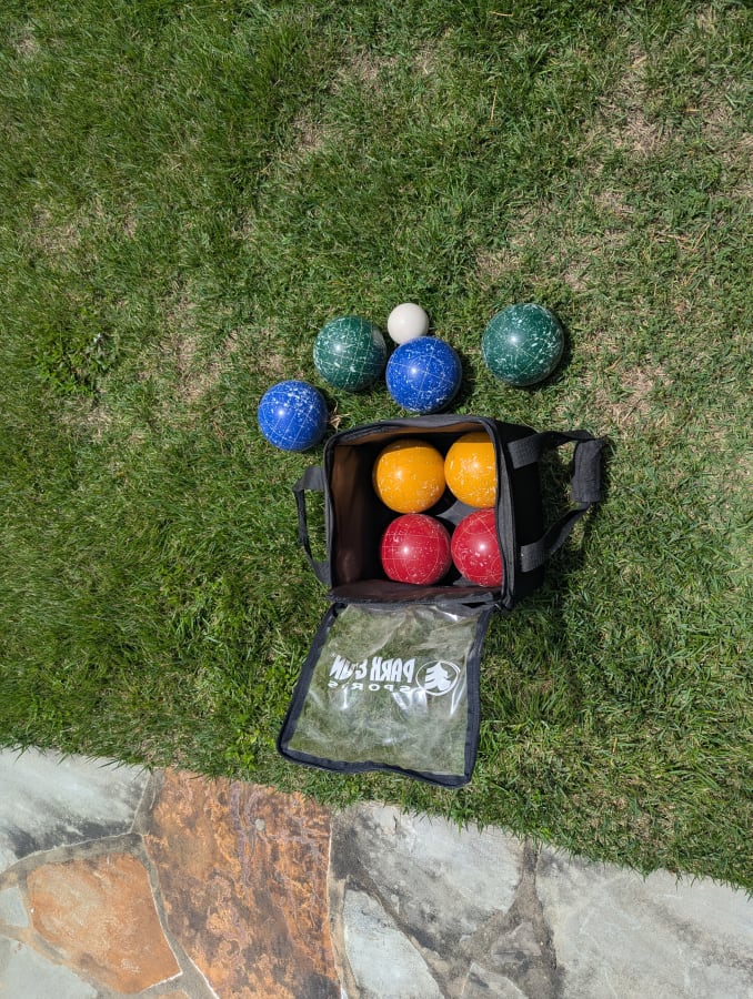 Bocce ball set