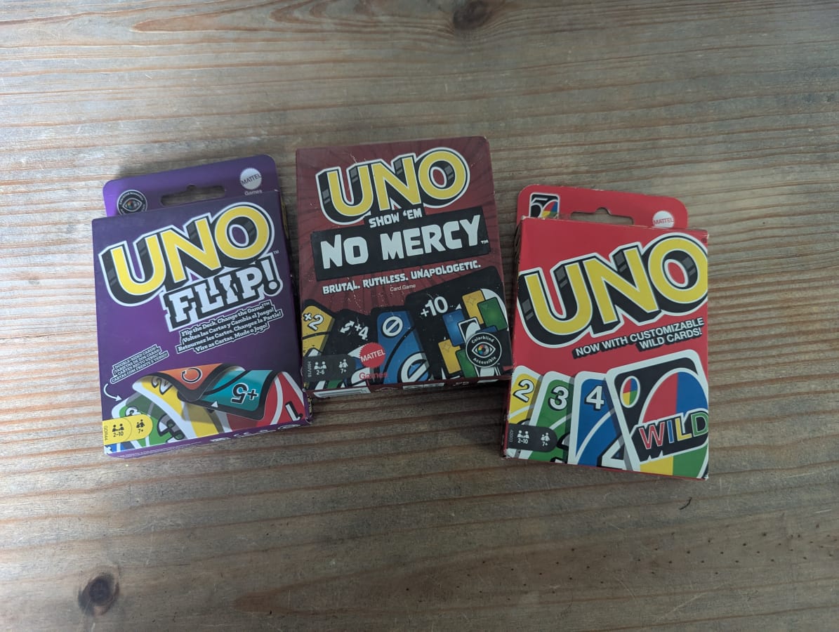 Uno/Uno Flip/Uno No Mercy